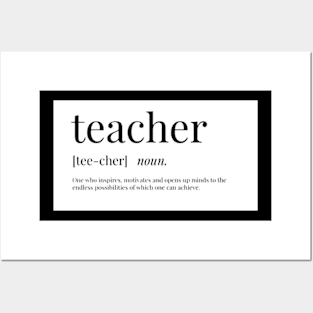 Teacher definition Posters and Art